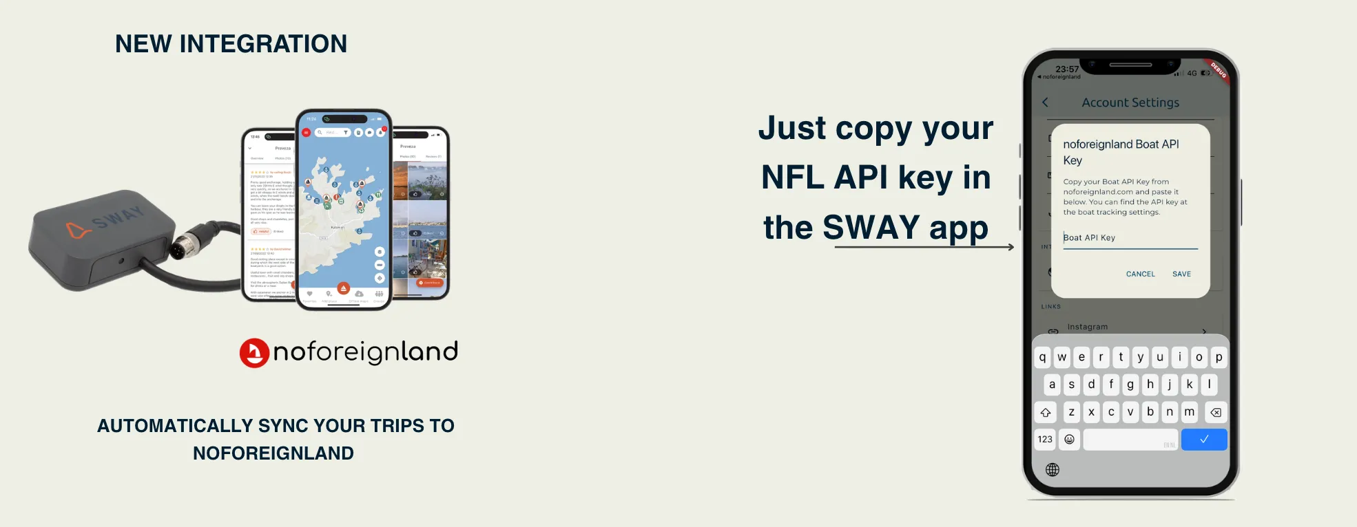 noforeignland integration setup in Sway